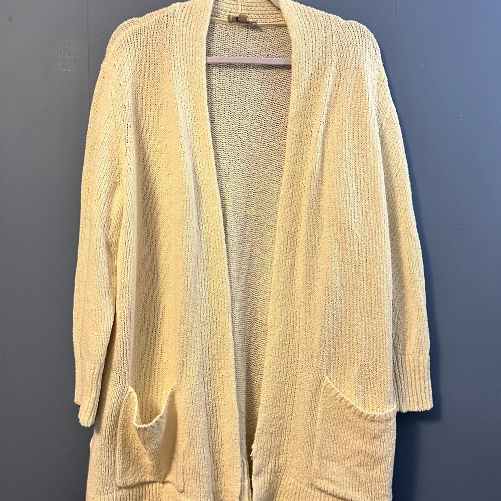 LOFT long cardigan with pockets